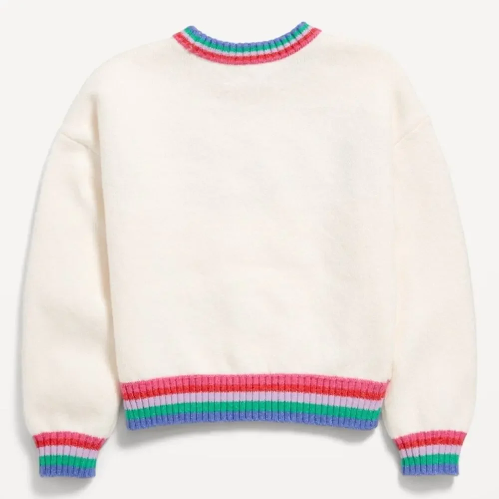 Old Navy Happy SoSoft Crew Neck Graphic Sweater